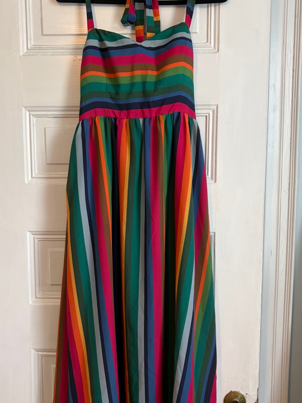 ModCloth My Zest Intentions Rainbow Sweatheart Halter Maxi Dress - M - Picture 4 of 9